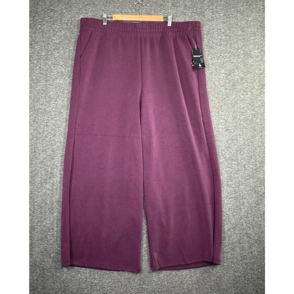 Torrid Active 3 Cupro Full Length Active Wide Leg Pant Purple NEW - Picture 1 of 5